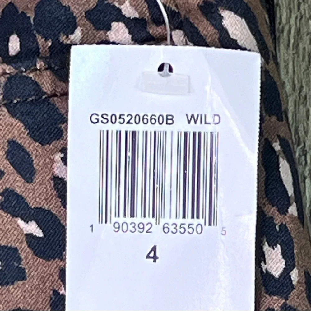 Jen 7 Size 4 Animal Print Ankle Skinny Stretch Denim Pants w/5 Pockets B…